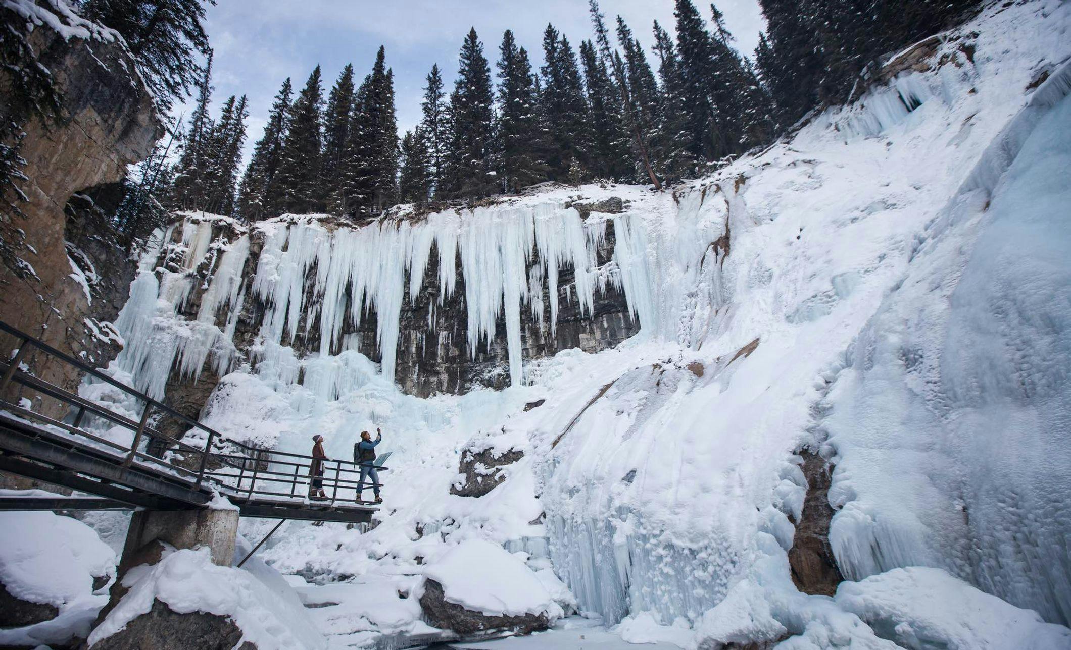 Johnston Canyon in Winter