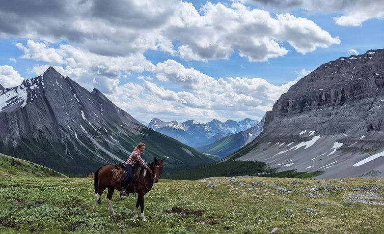 Horseback riding with Banff Trail Riders in Banff National Park