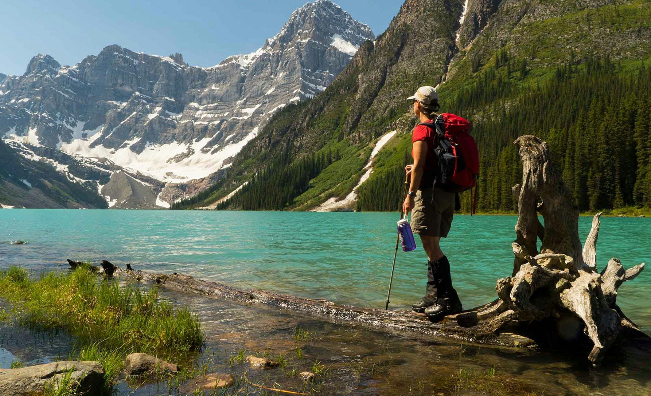 Hiking, Summer, Chephren Lake, Banff National Park