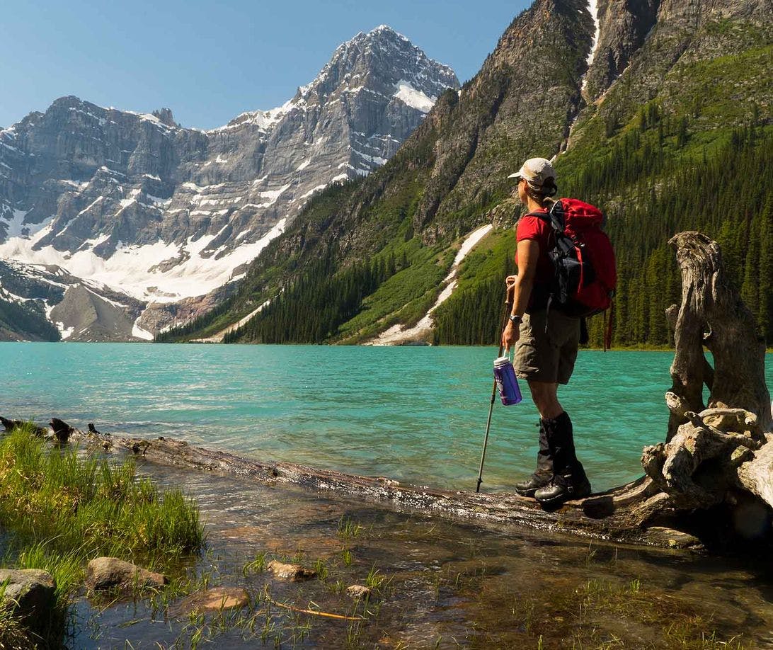 Hiking, Summer, Chephren Lake, Banff National Park