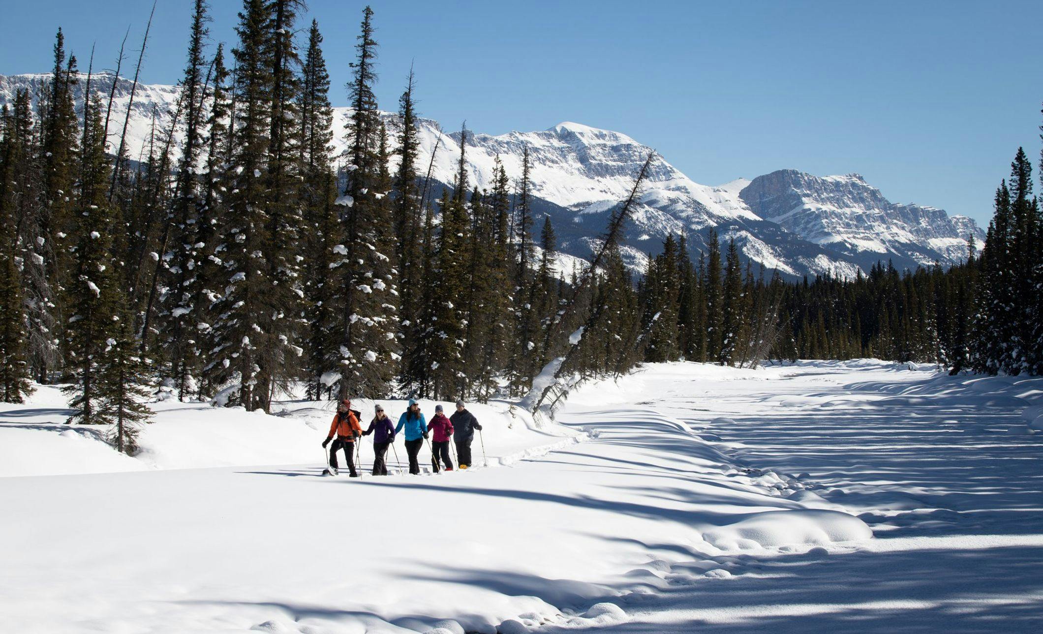 Snowshoeing in Banff National Park