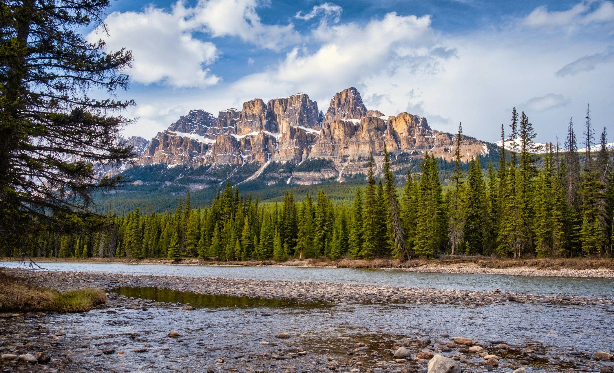 Castle Mountain in Banff National Park